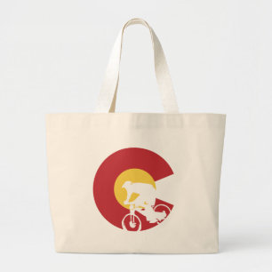 Bolso De Tela Gigante Montaña Bicicleta Colorado