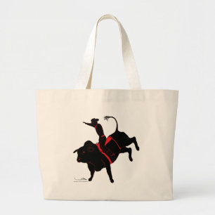 Bolso De Tela Gigante montar a caballo del toro