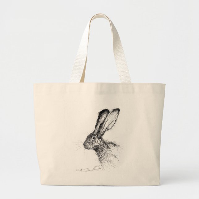 Bolso De Tela Gigante Moorlands Edge Hare (Frente)