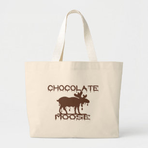 Bolso De Tela Gigante Moose de chocolate