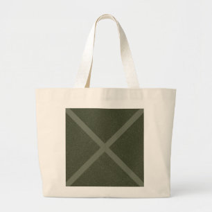 Bolso De Tela Gigante Moss Green Cross Design Tote Bag