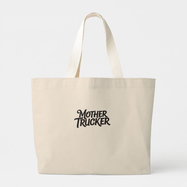 Bolso De Tela Gigante Mother Trucker (Reverso)