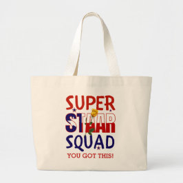 Bolso De Tela Gigante Motivación del maestro del Día de Prueba de Texas