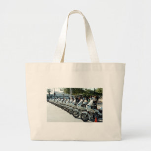 Bolso De Tela Gigante Motocicletas de la policía