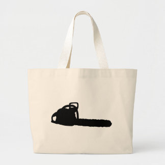 Bolso De Tela Gigante motosierra negra