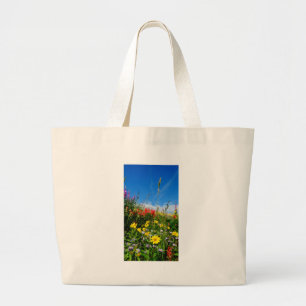 Bolso De Tela Gigante Mt. Flores silvestres
