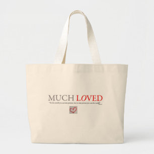 Bolso De Tela Gigante Mucho amor - tote de viaje de niños/chicas