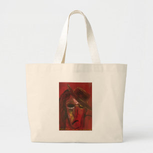 Bolso De Tela Gigante muesca en rojo