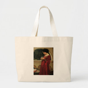 Bolso De Tela Gigante Mujer Bola de Cristal Pintura de Waterhouse