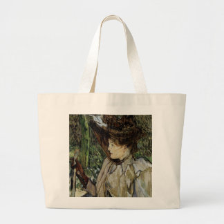 Bolso De Tela Gigante Mujer con guantes de Toulouse-Lautrec