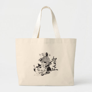 Bolso De Tela Gigante Mujer del geisha y letras japonesas