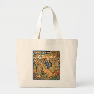 Bolso De Tela Gigante "Mujer salvaje con unicornio "