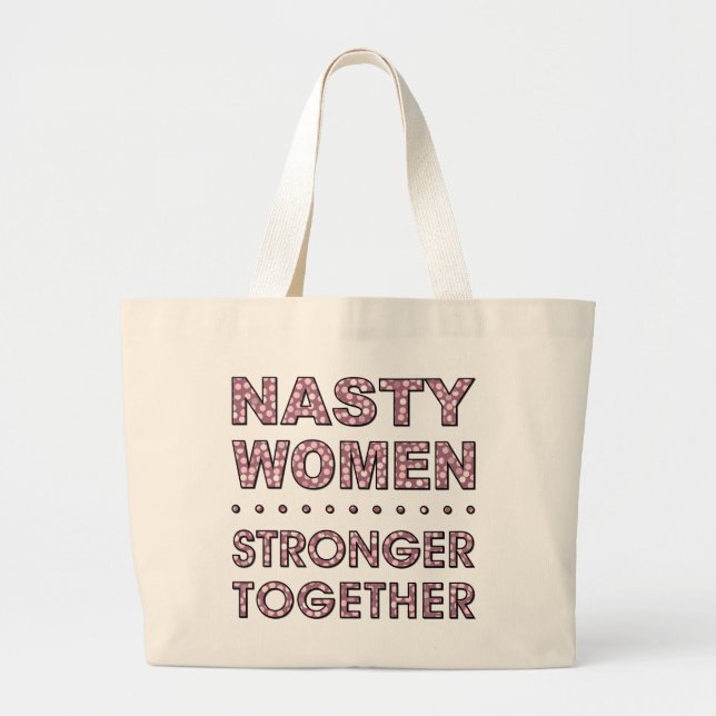BOLSO DE TELA GIGANTE MUJERES NASTY (Frente)