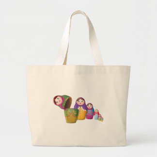 Bolso De Tela Gigante Muñecas Rusas Anidadas