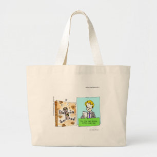 Bolso De Tela Gigante Muñeco de Texto de Choque Divertido