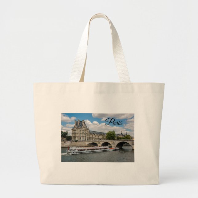 Bolso De Tela Gigante Museo del Louvre en París (Frente)