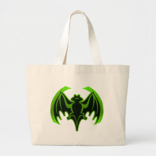 Bolso De Tela Gigante MUSEO Verde en murciélago regalos de Zazzle