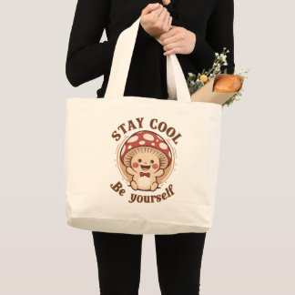 Bolso De Tela Gigante Mushroom positivo