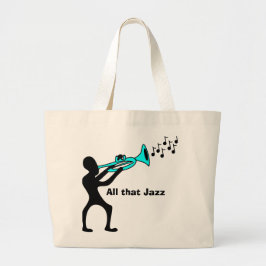 Bolso De Tela Gigante Music Mashup Music to my ears crema tote