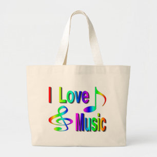 Bolso De Tela Gigante Música