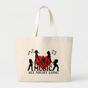 Bolso De Tela Gigante Música de la casa durante toda la noche