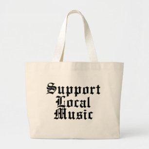 Bolso De Tela Gigante Música del Local de la ayuda