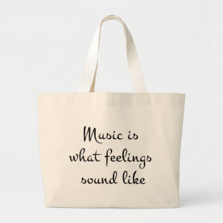 Bolso De Tela Gigante musicIsWhatFeelingsSoundLike
