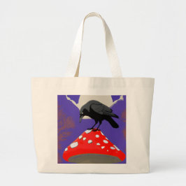 Bolso De Tela Gigante 🖤 Mystical Raven Jumbo Tote Bag