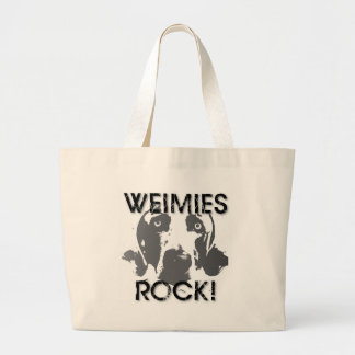 Bolso De Tela Gigante Nación de Weimaraner: ¡ROCA de Weimies!