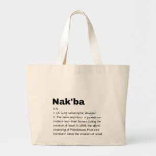 Bolso De Tela Gigante Nakba Significado diseño Nakba Definición del text