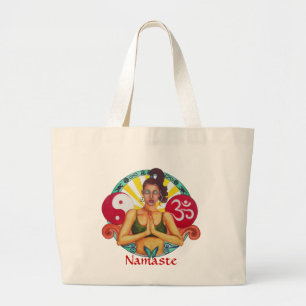 Bolso De Tela Gigante Namaste