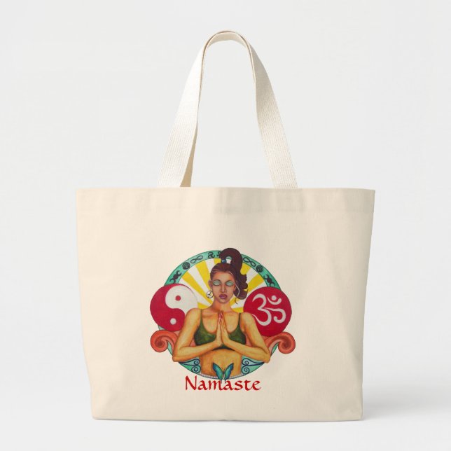 Bolso De Tela Gigante Namaste (Frente)