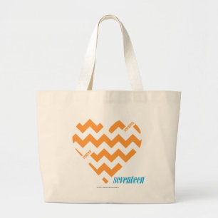 Bolso De Tela Gigante Naranja 2 del zigzag