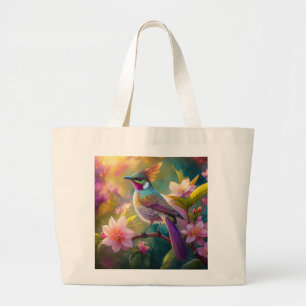 Bolso De Tela Gigante Naranja Creste Arco Iris Jay Fantasy Bird