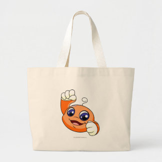 Bolso De Tela Gigante Naranja de Kiko