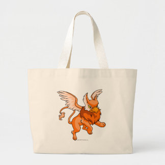 Bolso De Tela Gigante Naranja de la aguilera