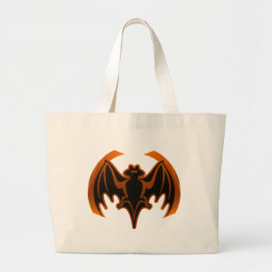 Bolso De Tela Gigante Naranja de murciélagos El MUSEO de los regalos de