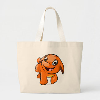 Bolso De Tela Gigante Naranja de Poogle