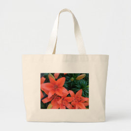 Bolso De Tela Gigante Naranja Lily