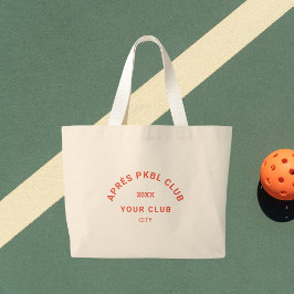 Bolso De Tela Gigante Naranja retro Après PKBL Club Escudo Pickleball