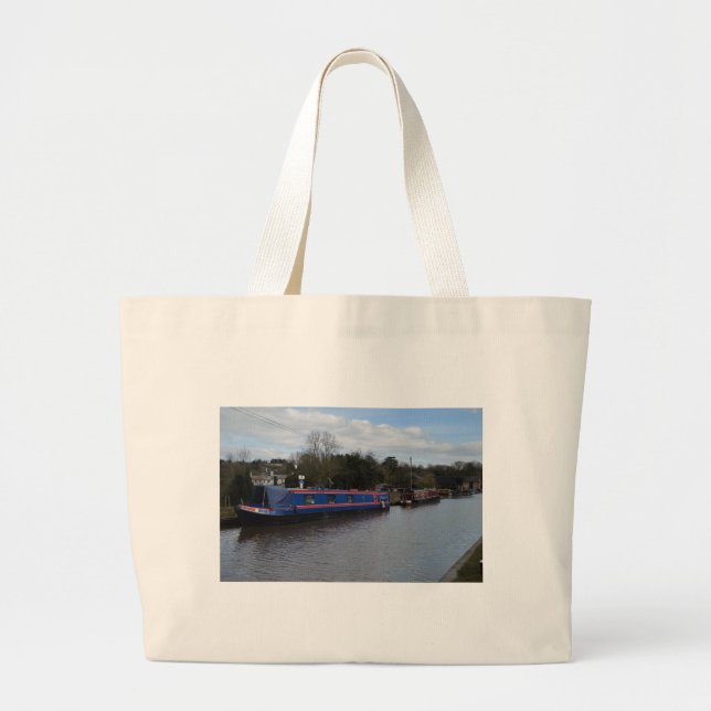 Bolso De Tela Gigante Narrowboats (Frente)