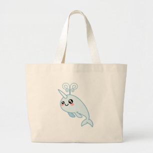 Bolso De Tela Gigante Narwhal Cutie