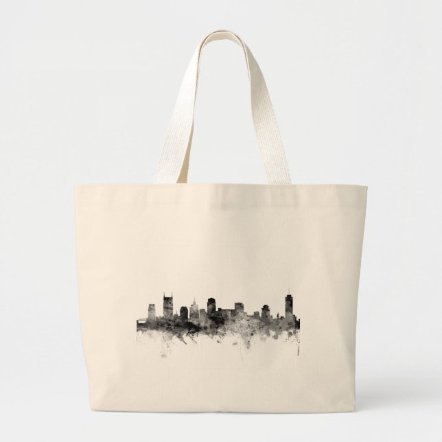 Bolso De Tela Gigante Nashville Tennessee Skyline (Frente)