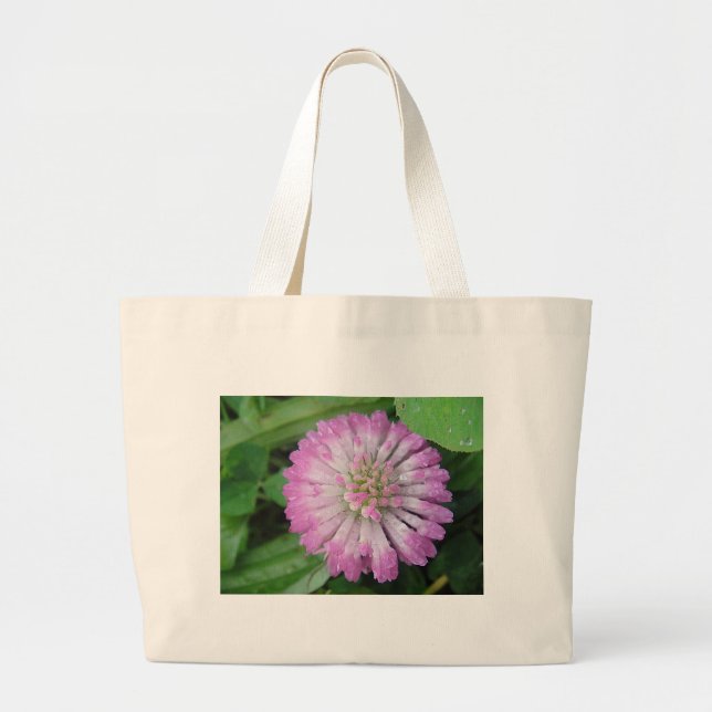 Bolso De Tela Gigante Nasse rosa Kleeblüte (Frente)