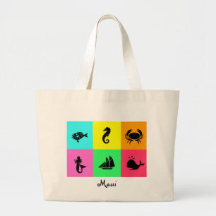 Bolso De Tela Gigante Nation_Maui_multi-color, multi-icono