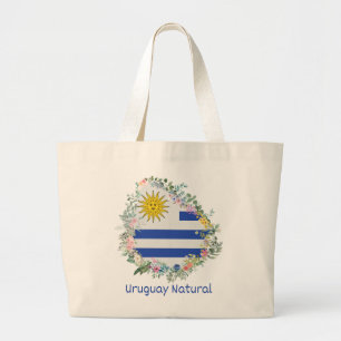 Bolso De Tela Gigante Naturaleza de Uruguay, Bandera, Celeste