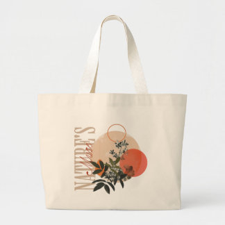Bolso De Tela Gigante Nature’s Muse Floral Tote Bag