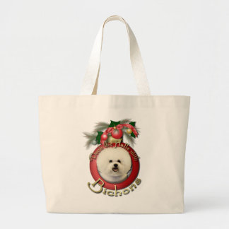 Bolso De Tela Gigante Navidad - cubierta los pasillos - Bichons
