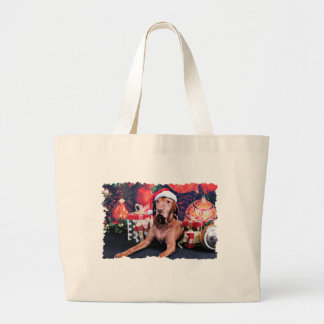 Bolso De Tela Gigante Navidad - Vizsla - Budda