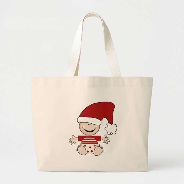 Bolso De Tela Gigante Navidades bebé en camisetas y regalos de Cap Stock (Frente)